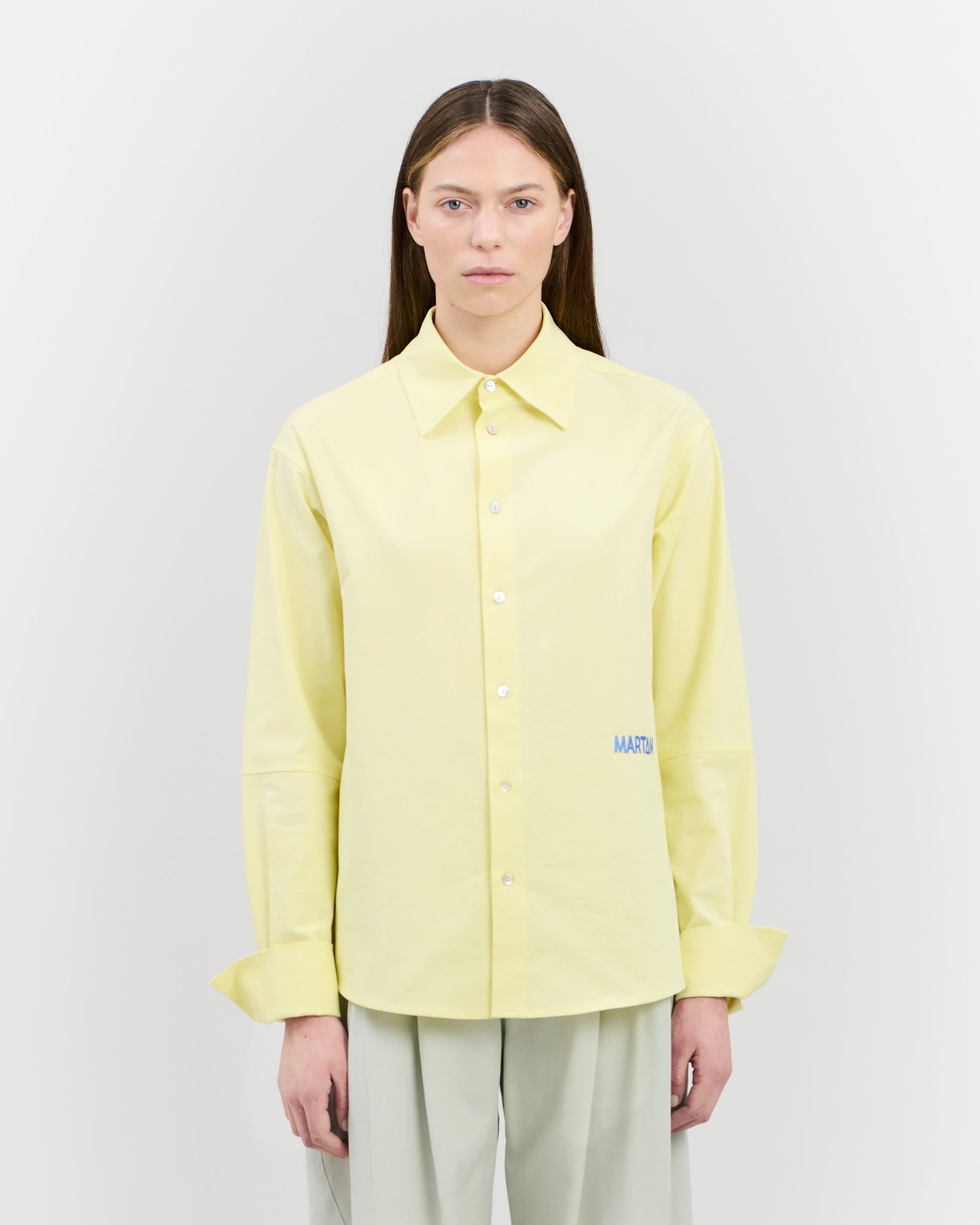 Marchi Shirt Powder Yellow (Poplin)