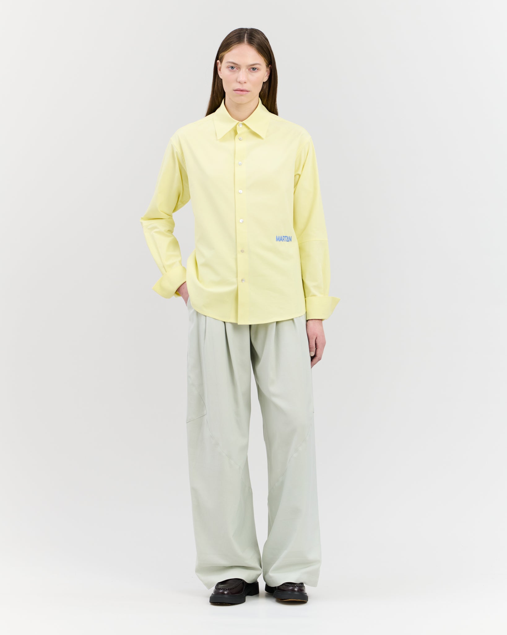 Marchi Shirt Powder Yellow (Poplin)