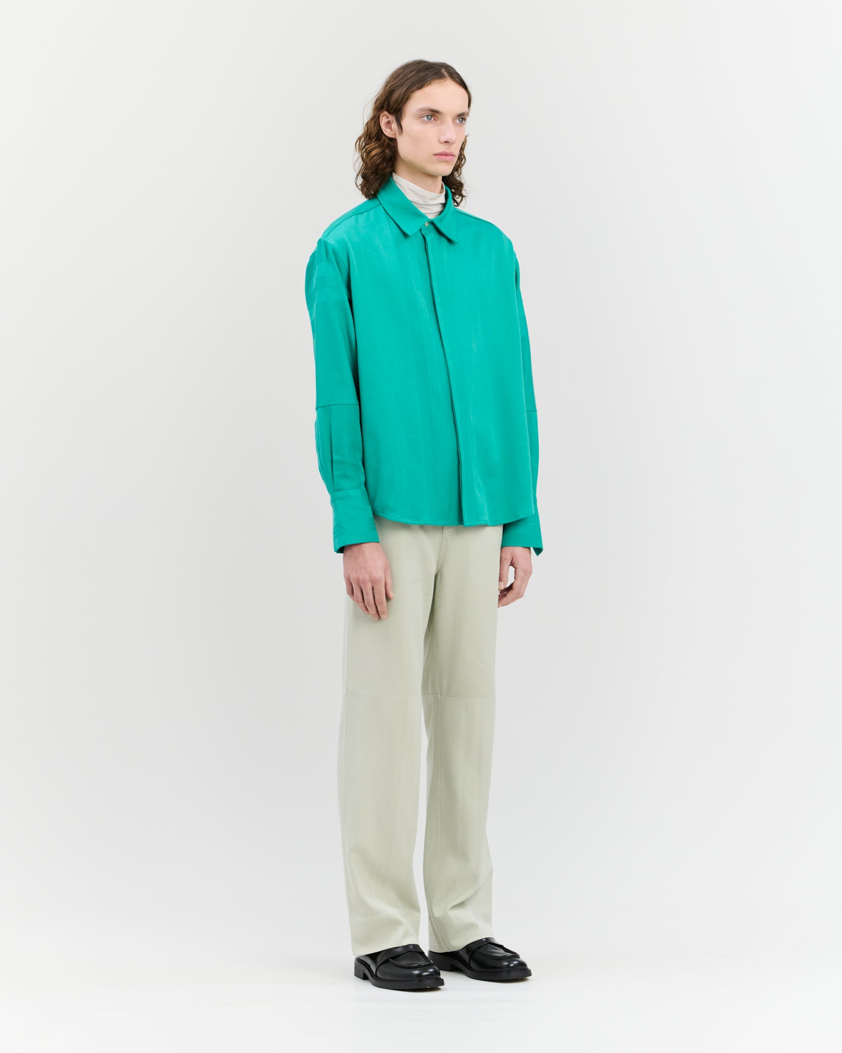 Nore Overshirt Seaweed Green