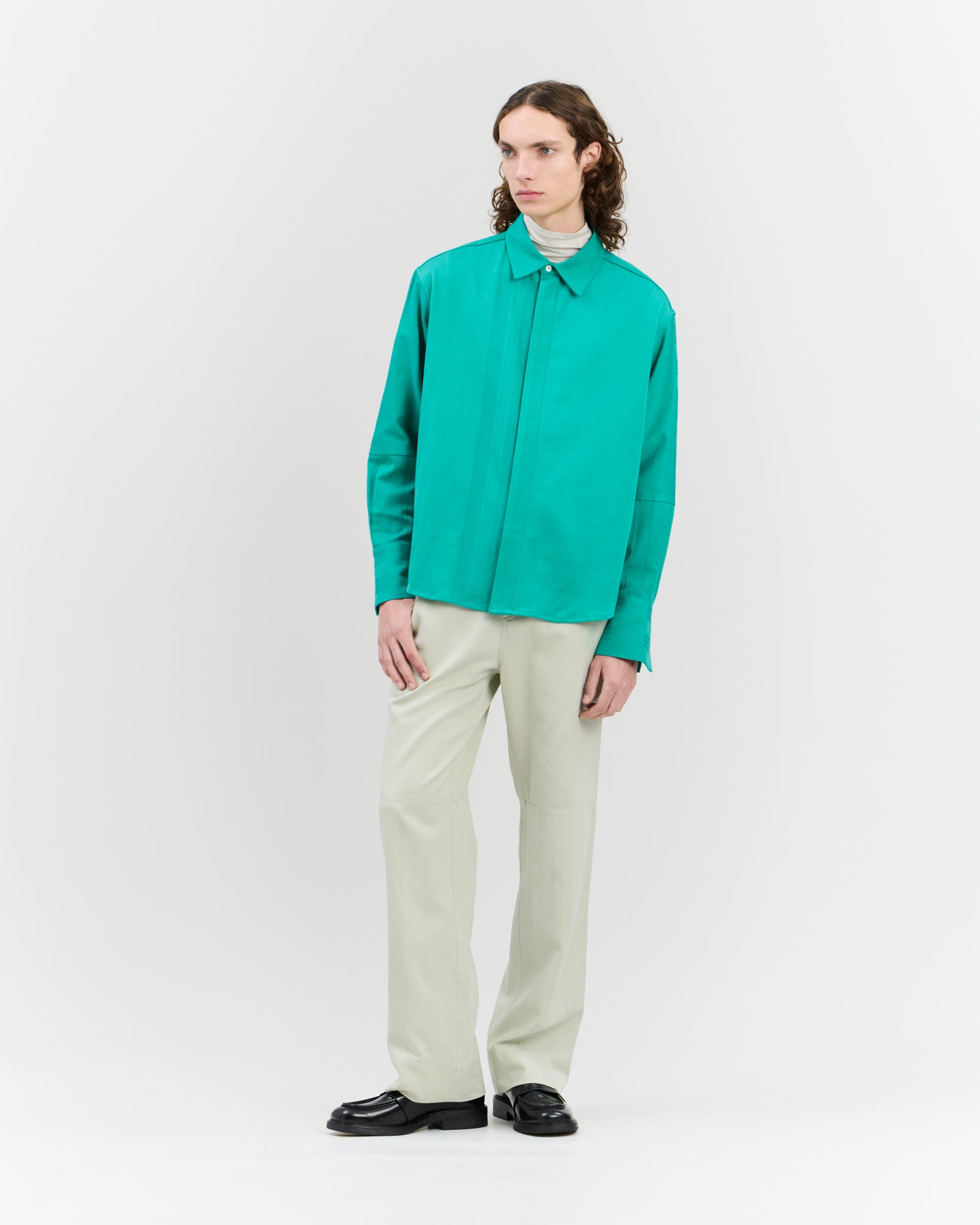 Nore Overshirt Seaweed Green