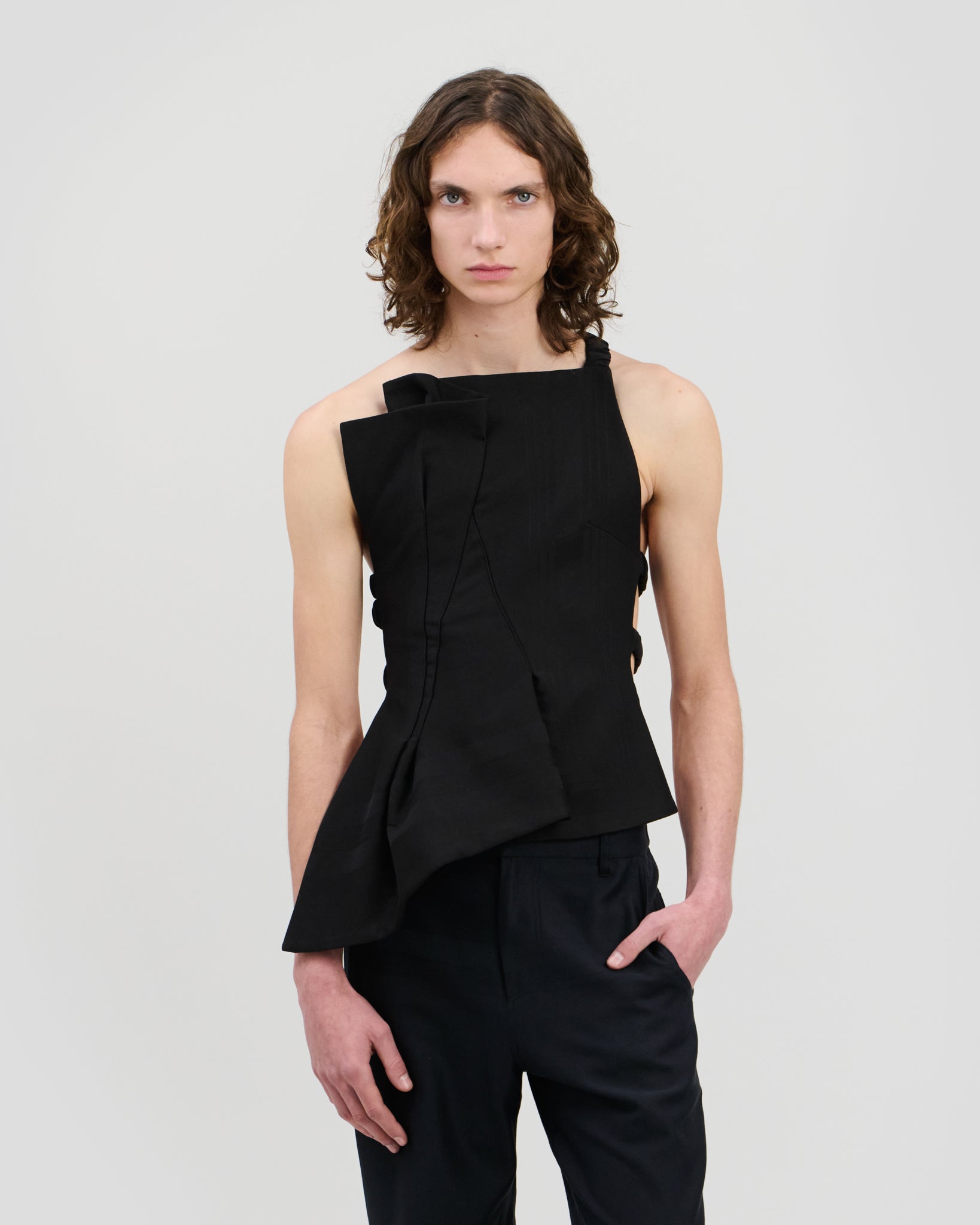 Maya Top Charcoal Black