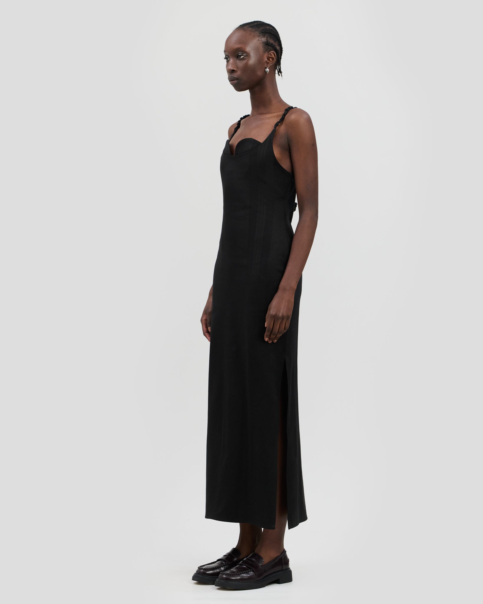 Stella Dress Charcoal Black