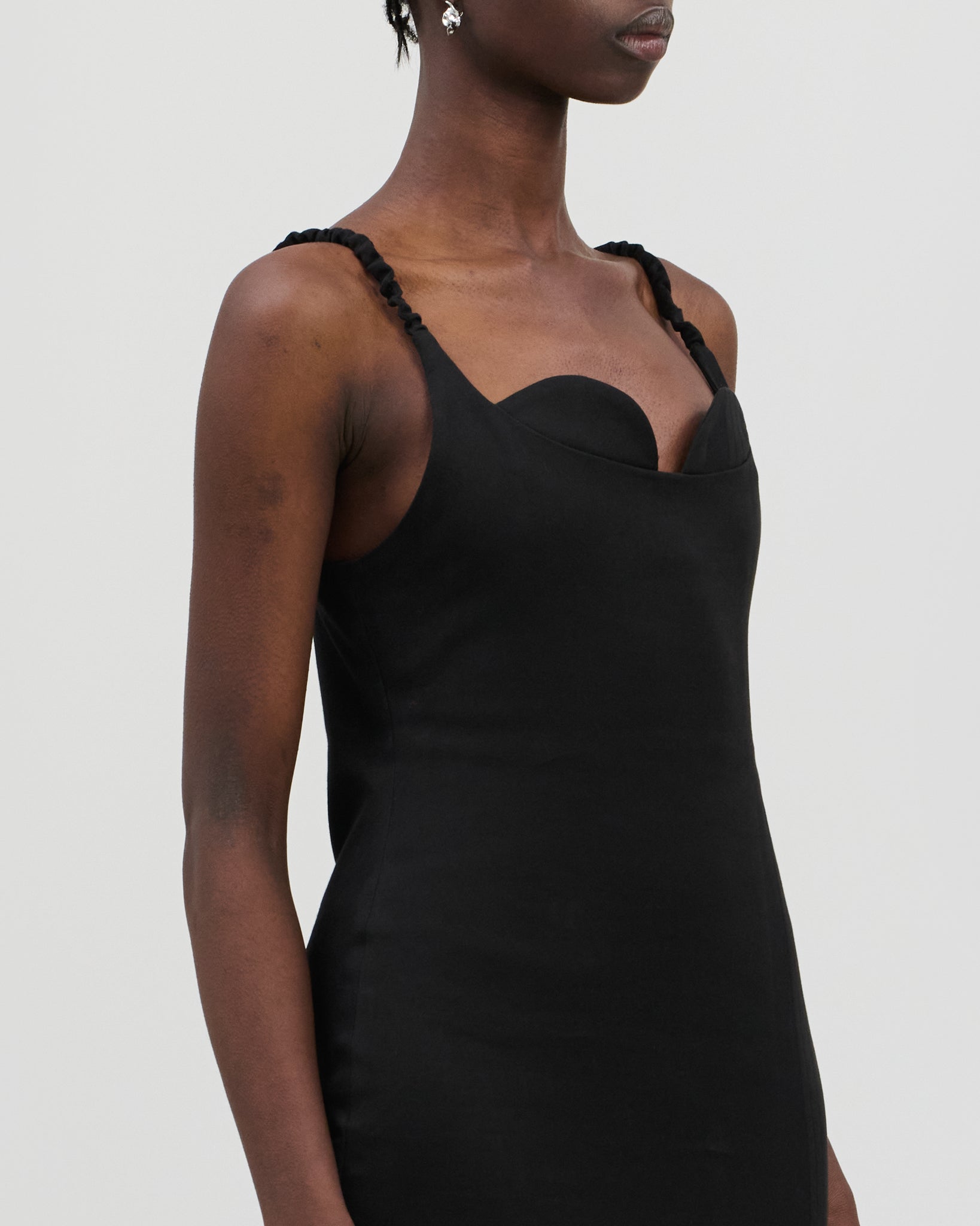 Stella Dress Charcoal Black