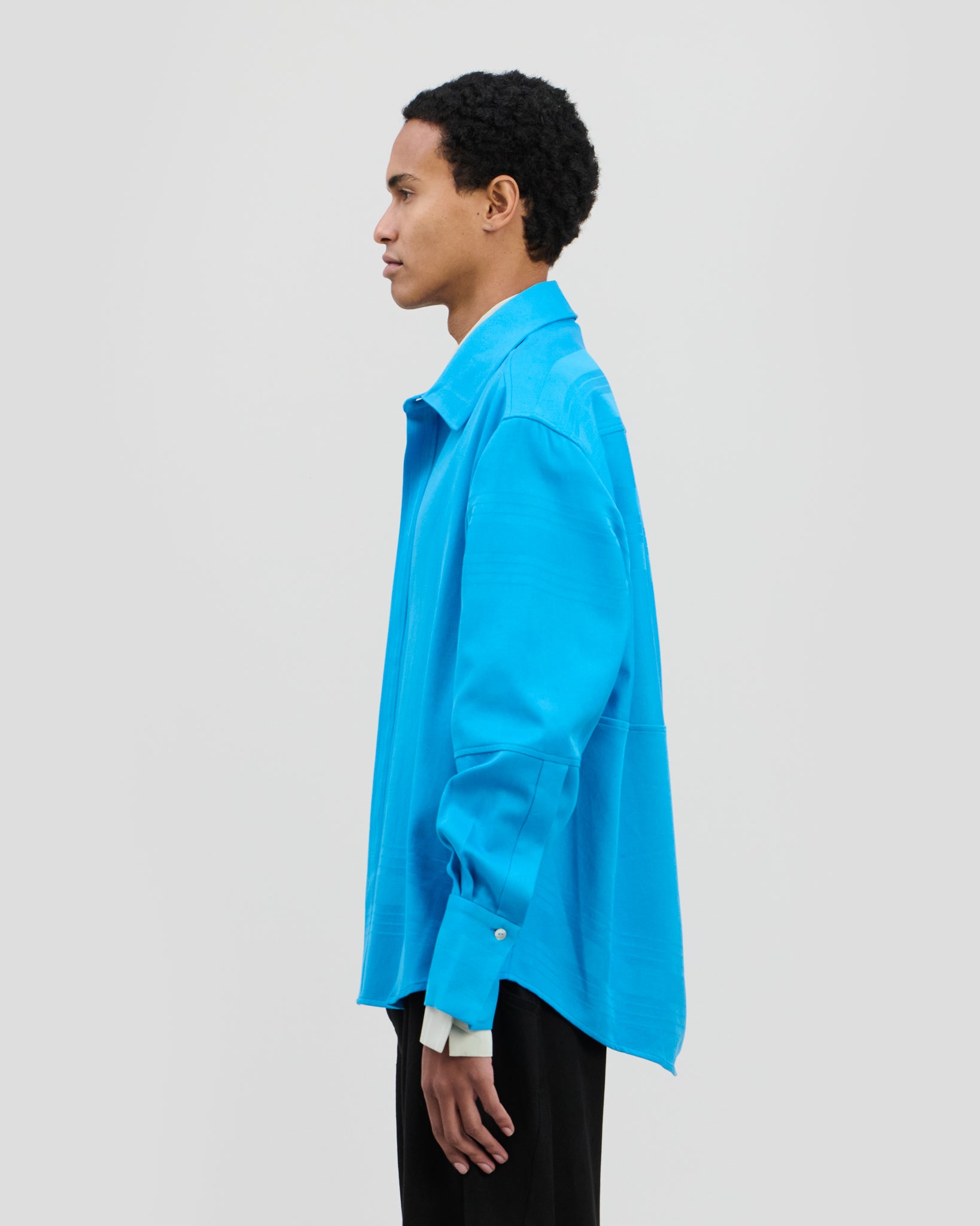 Nore Overshirt Cyan Blue