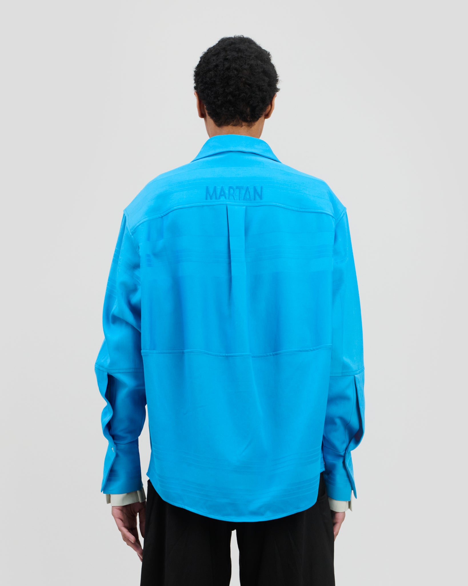 Nore Overshirt Cyan Blue