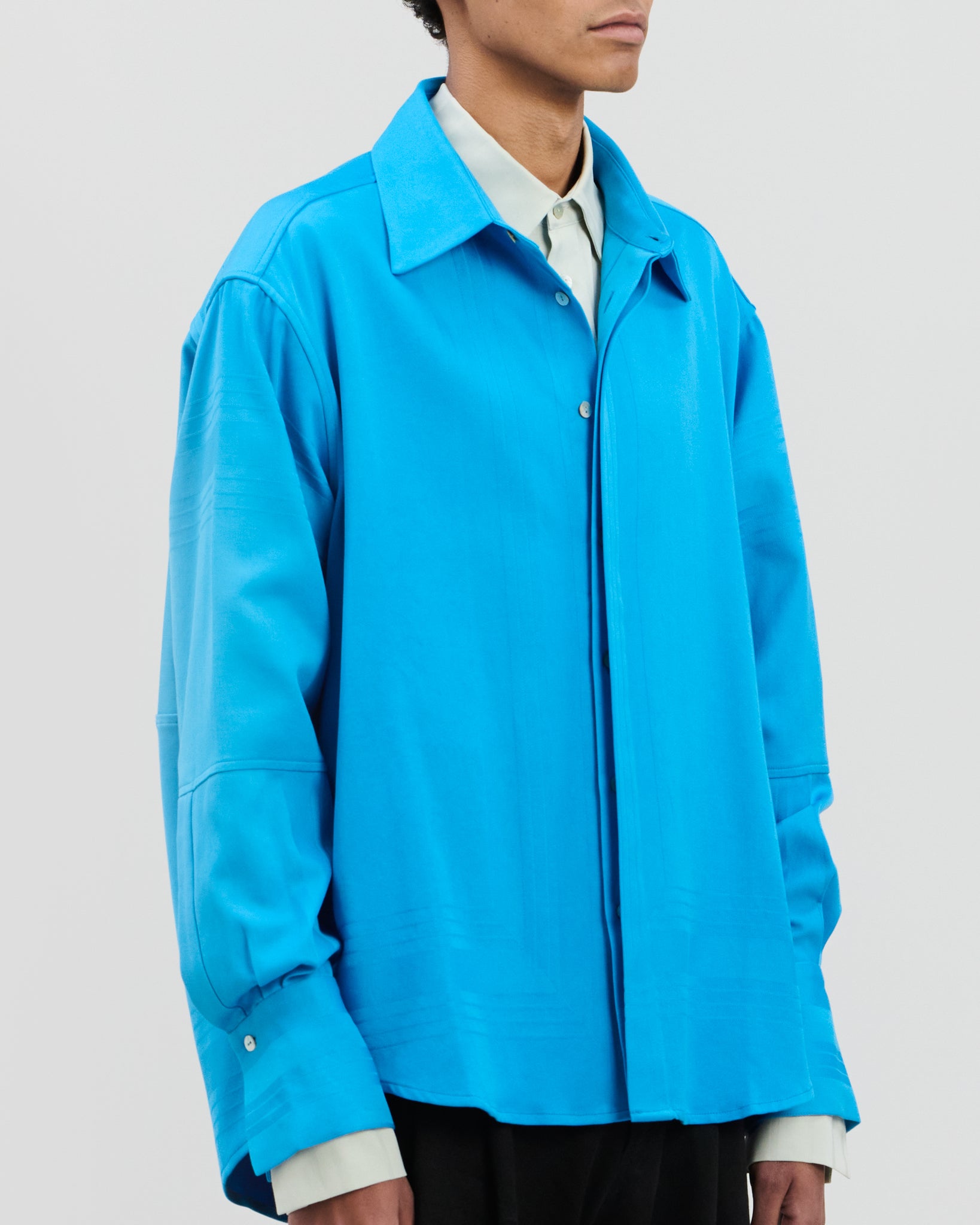 Nore Overshirt Cyan Blue