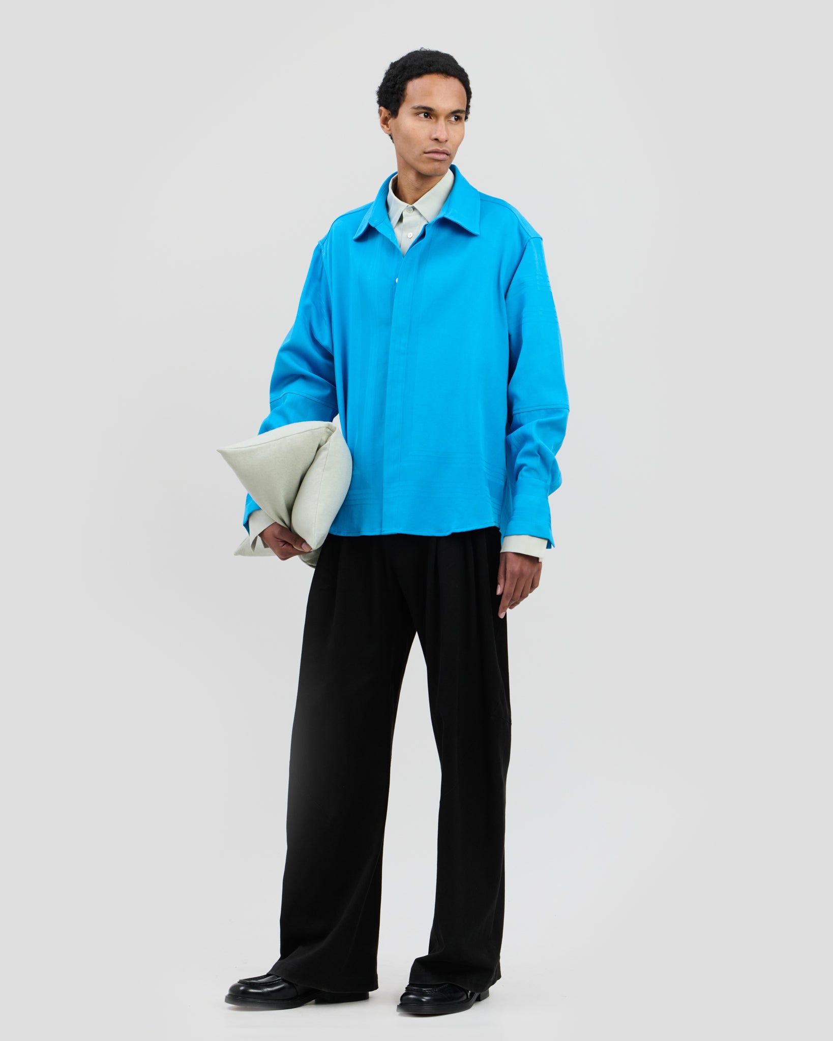 Nore Overshirt Cyan Blue