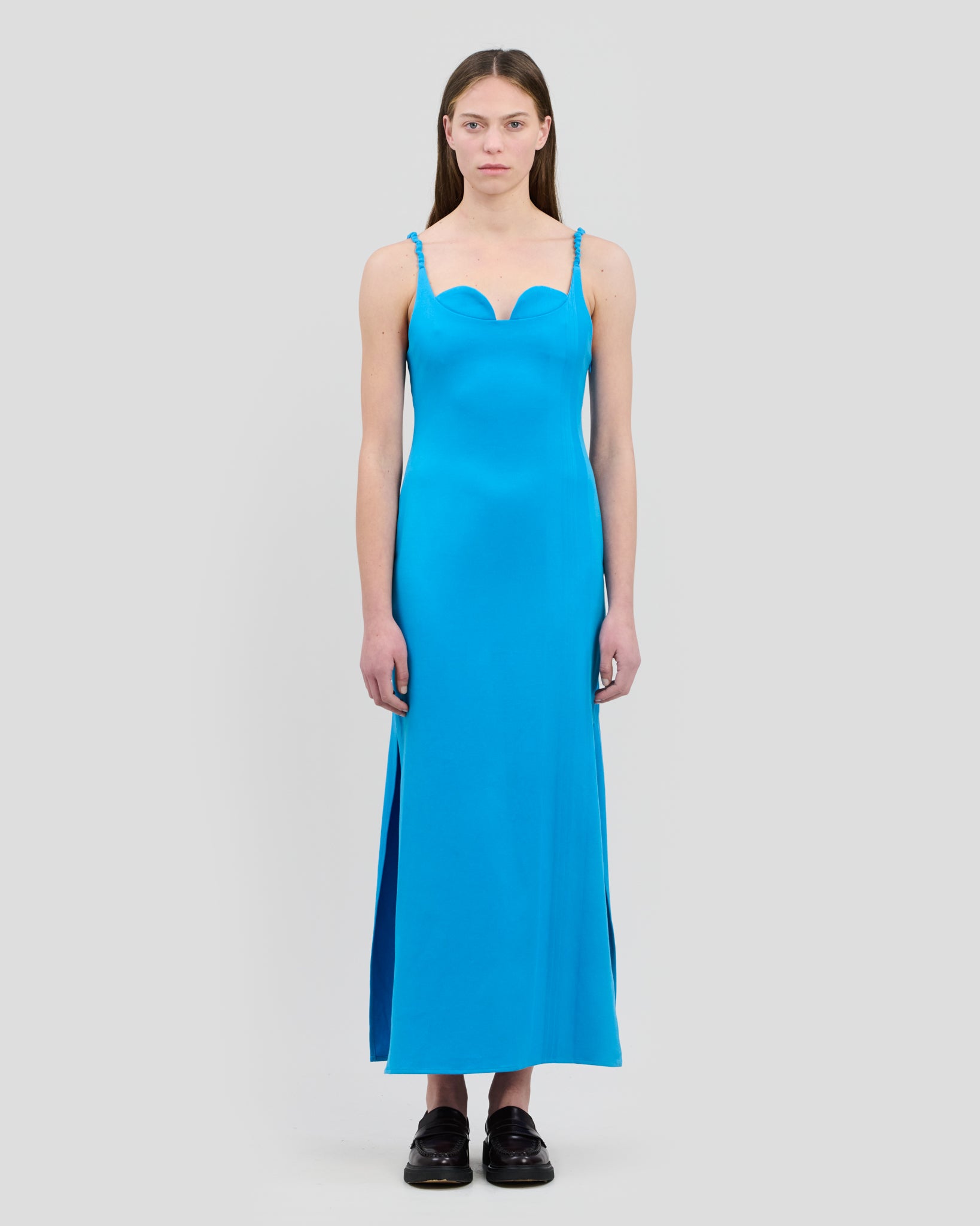 Stella Dress Cyan Blue