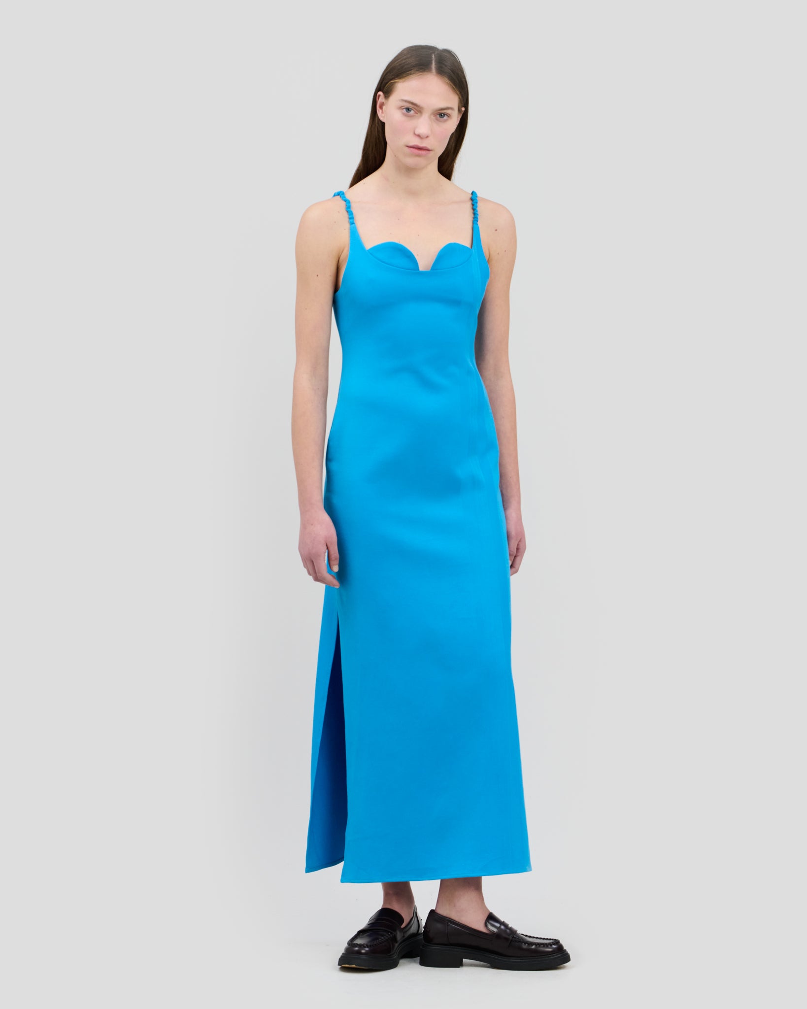 Stella Dress Cyan Blue