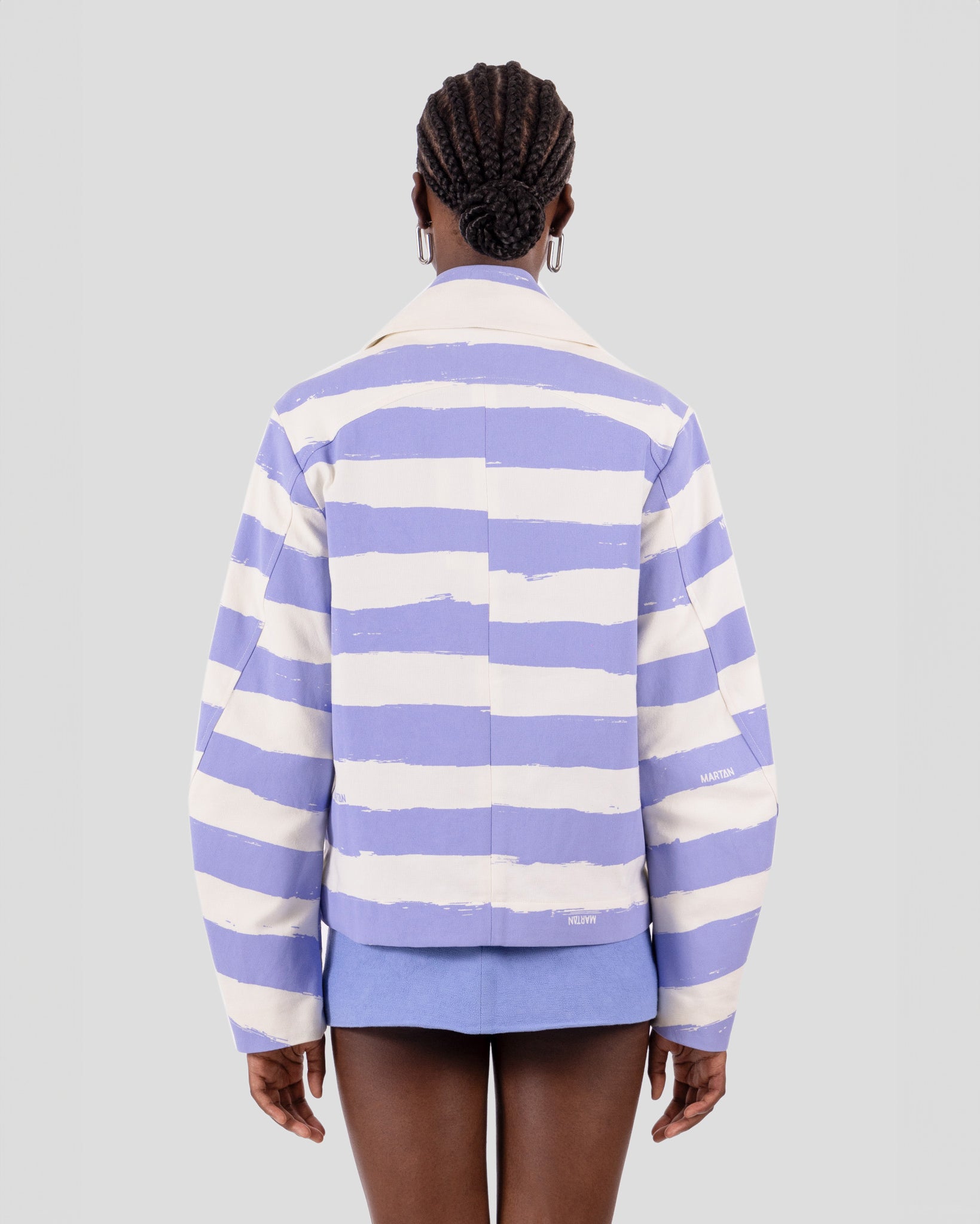 Thomas Jacket Striped Lavender Lilac