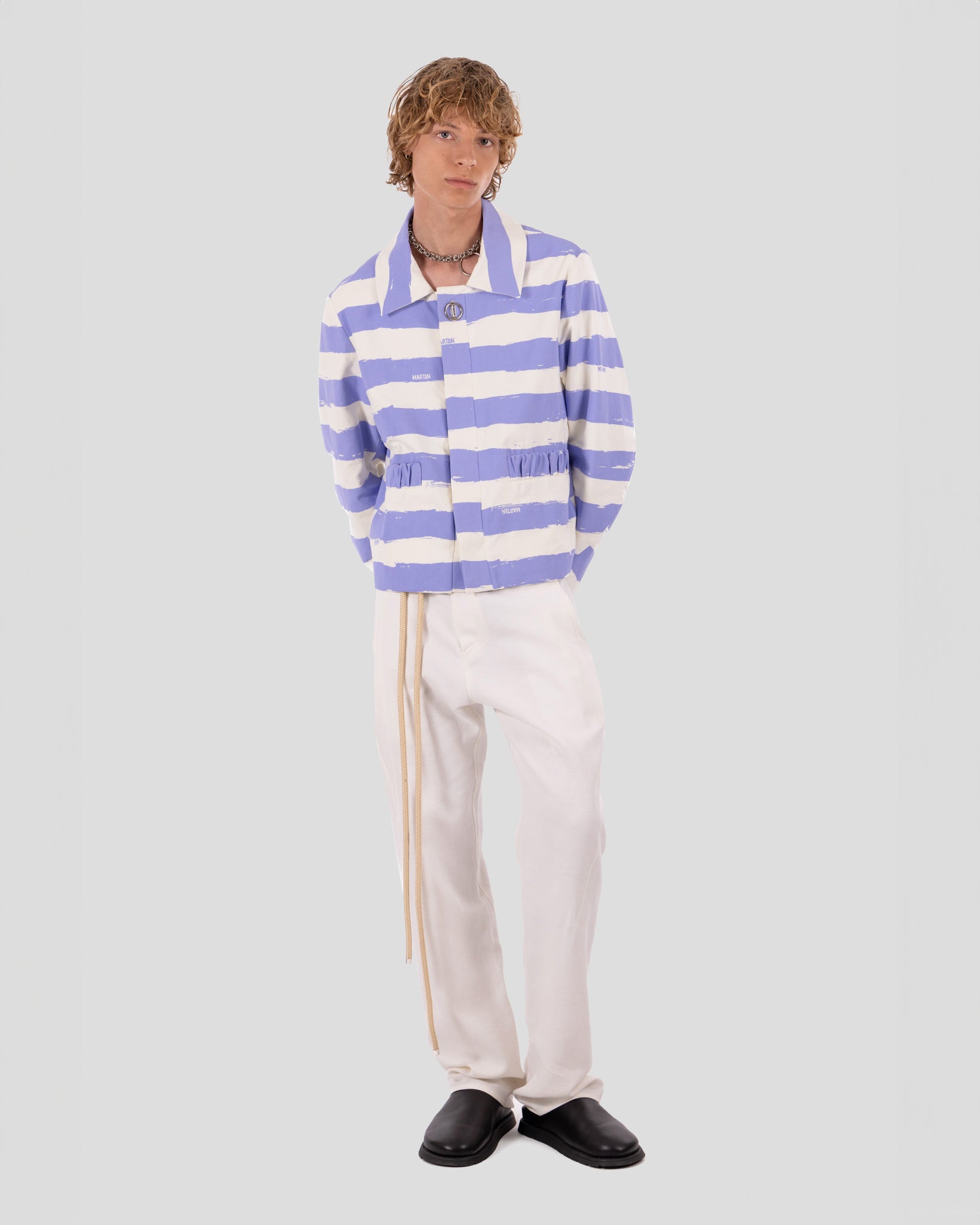 Thomas Jacket Striped Lavender Lilac