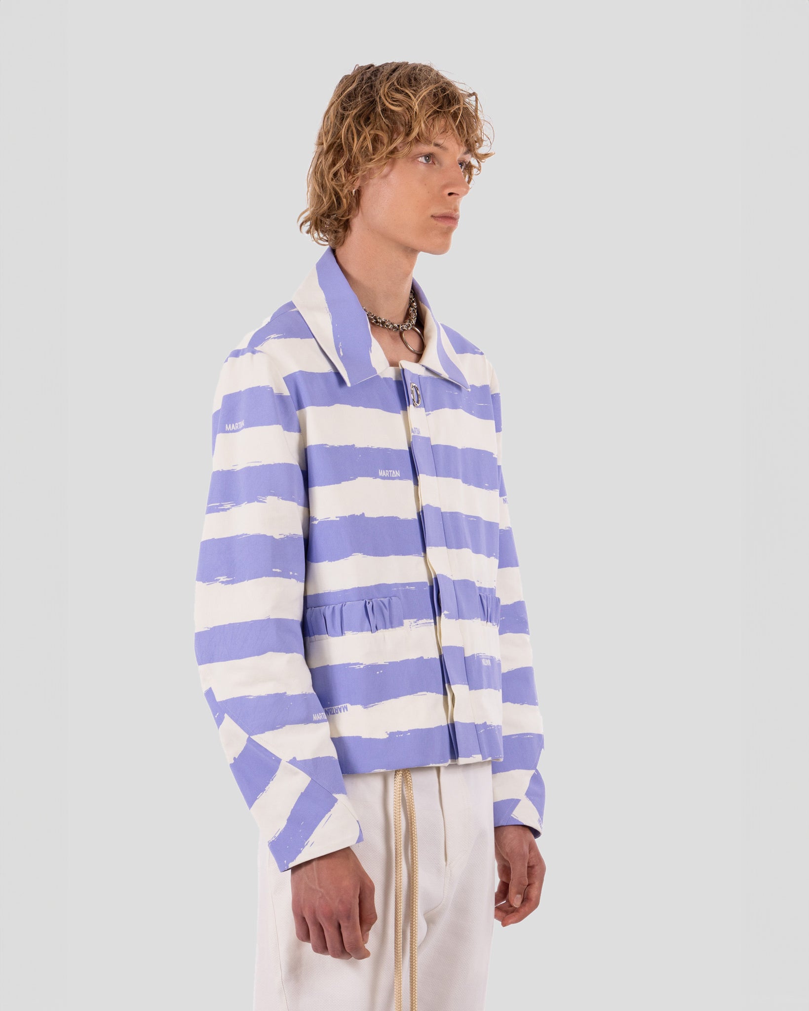 Thomas Jacket Striped Lavender Lilac