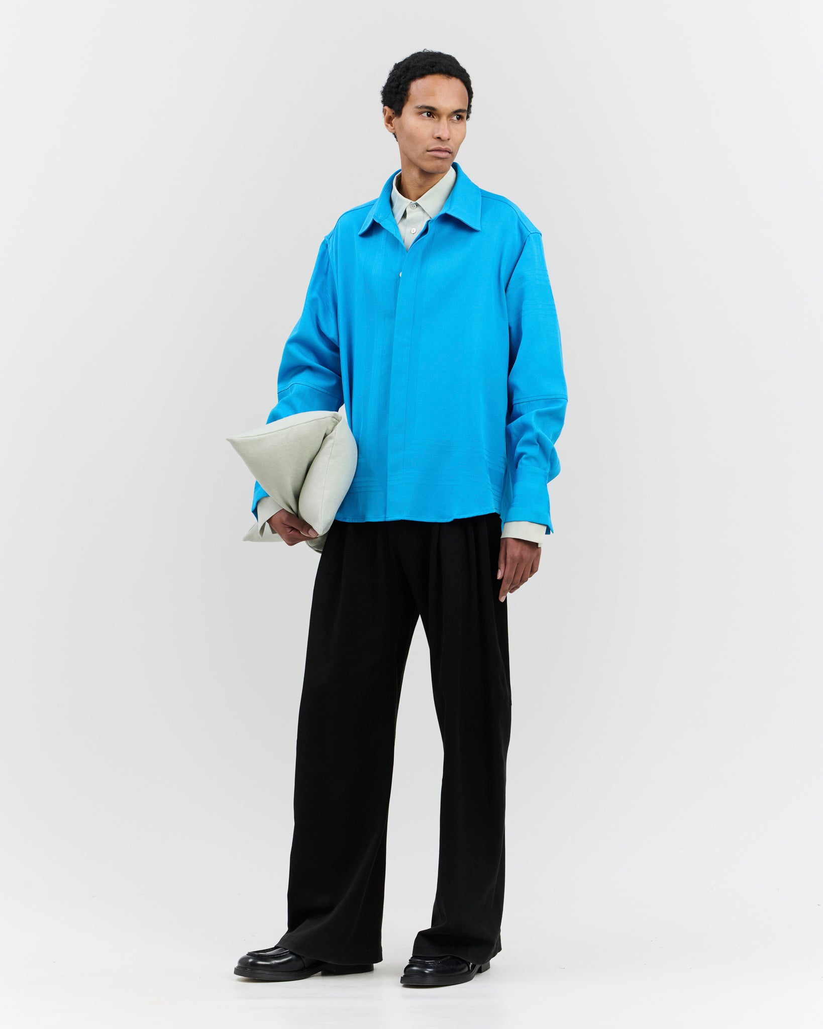 Nore Overshirt Cyan Blue