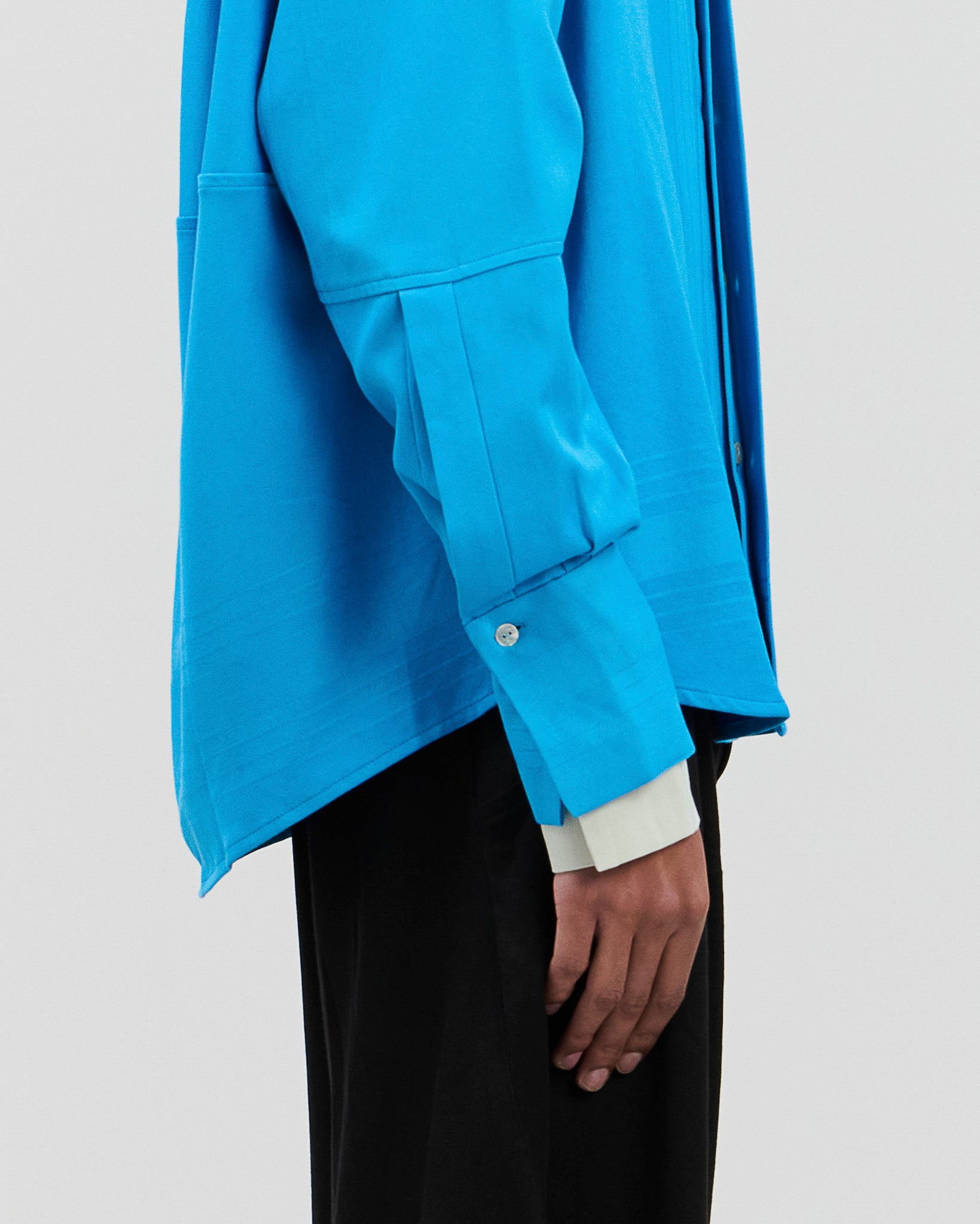 Nore Overshirt Cyan Blue