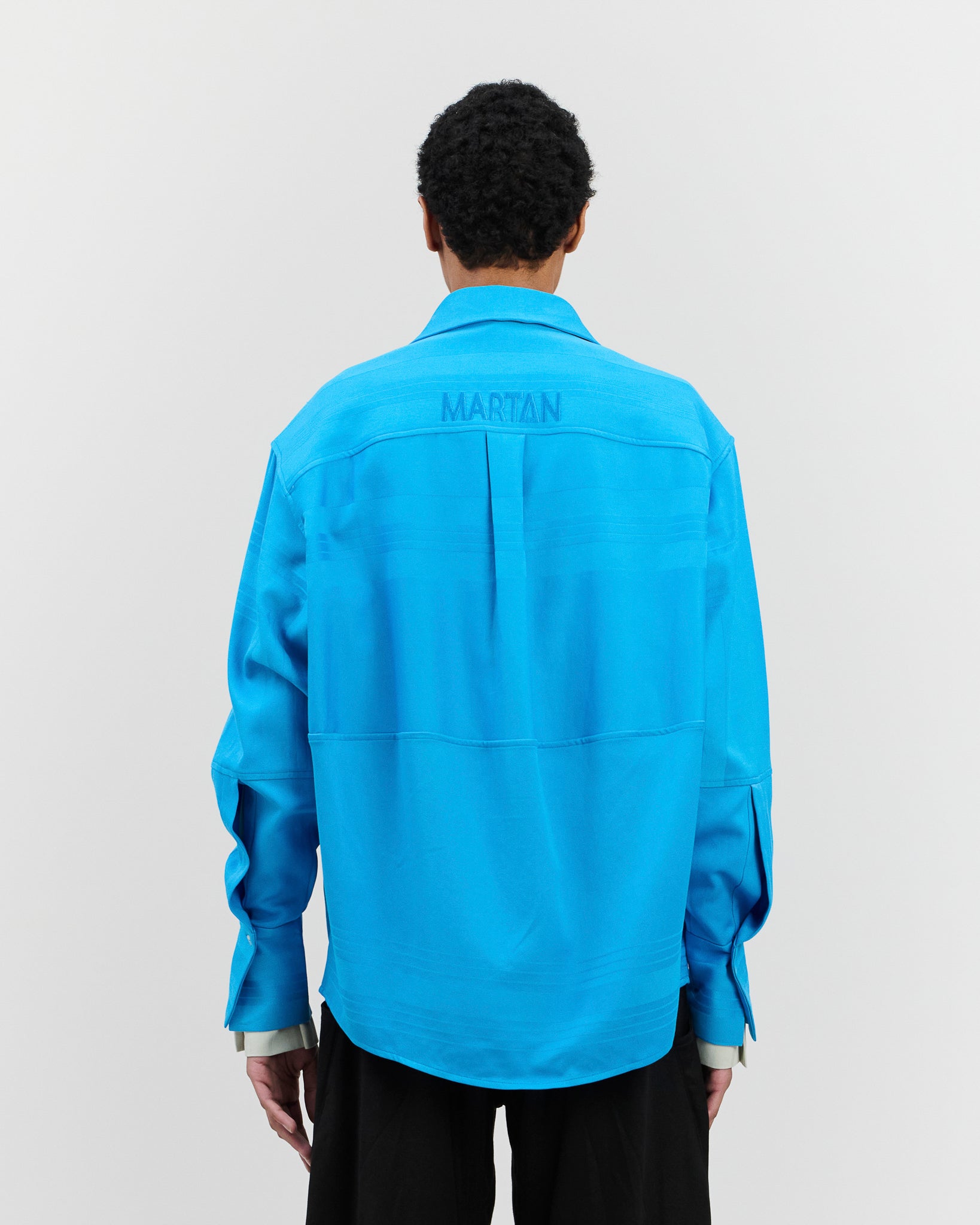 Nore Overshirt Cyan Blue