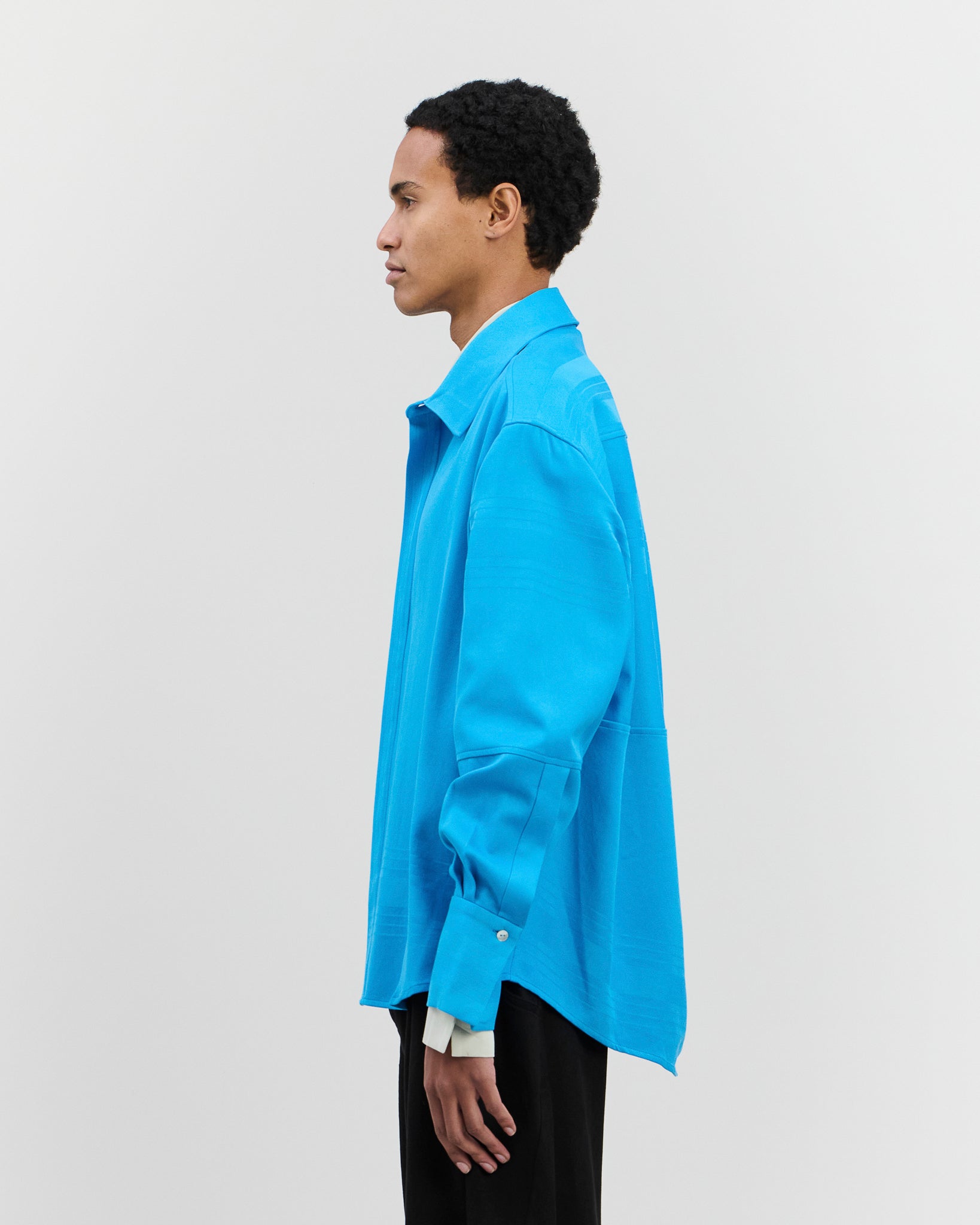 Nore Overshirt Cyan Blue