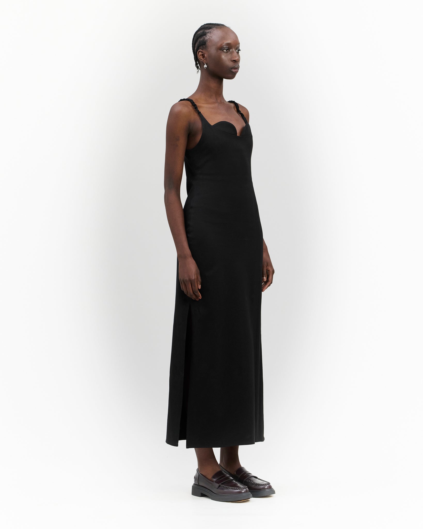 Stella Dress Charcoal Black