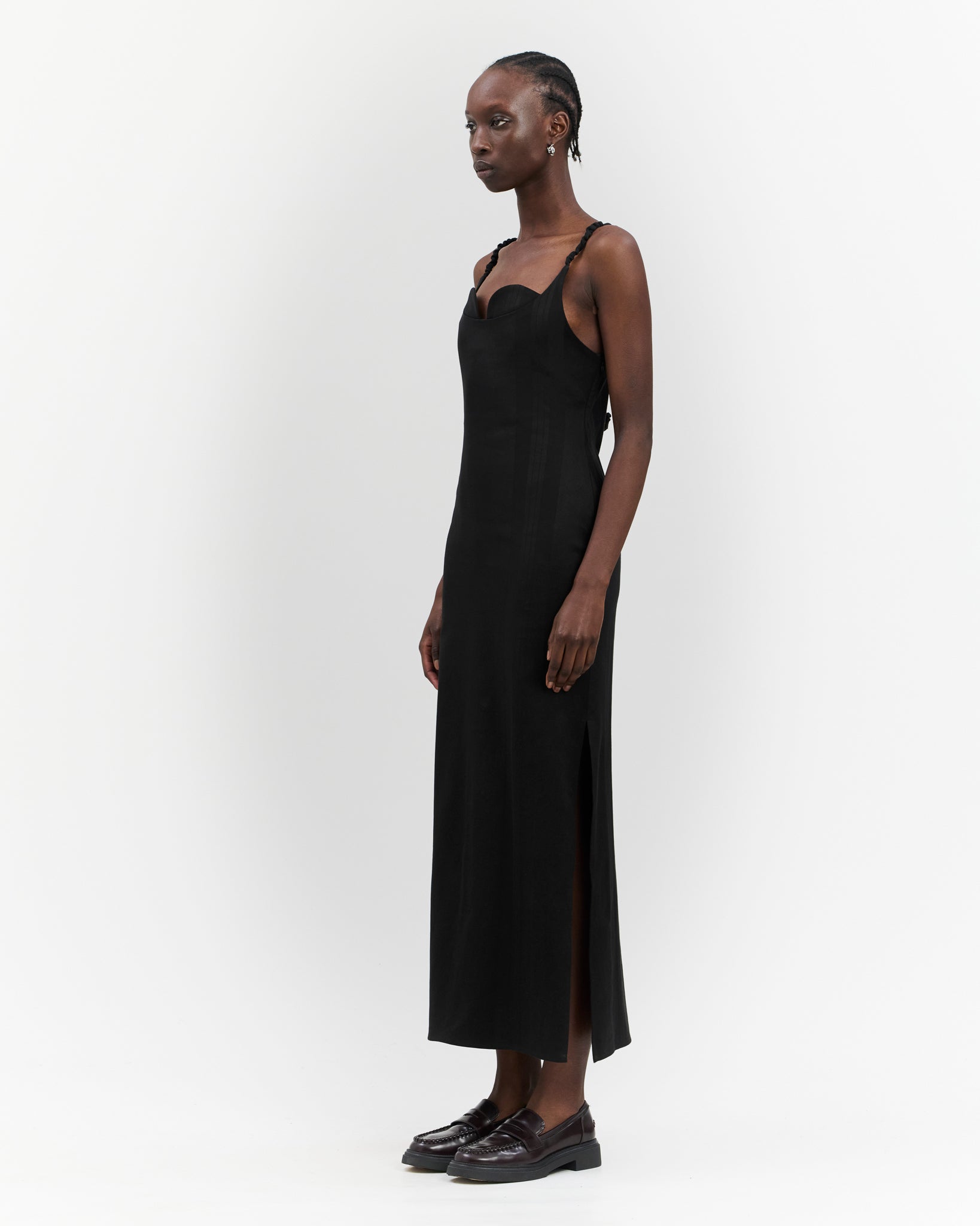 Stella Dress Charcoal Black