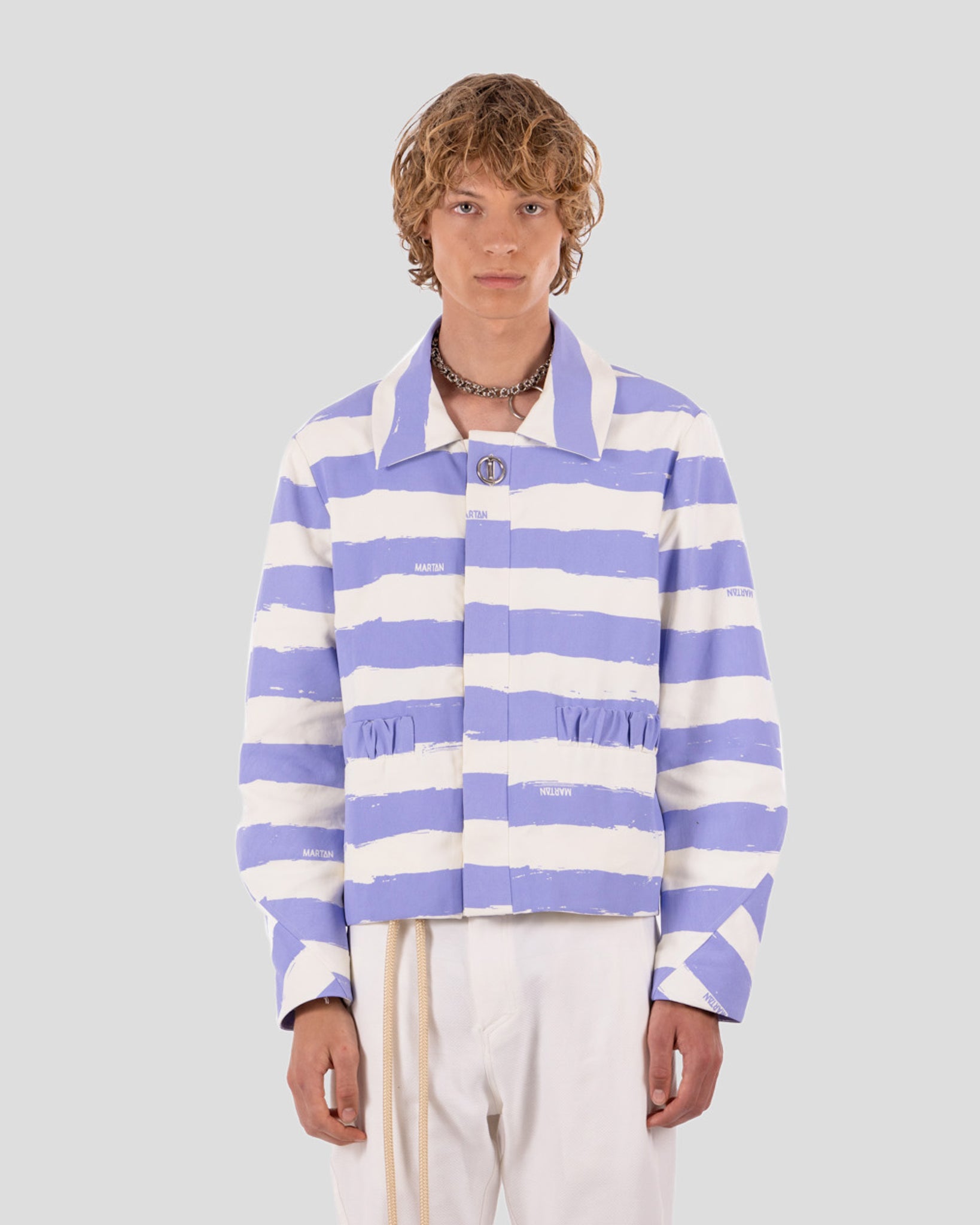 Thomas Jacket Striped Lavender Lilac