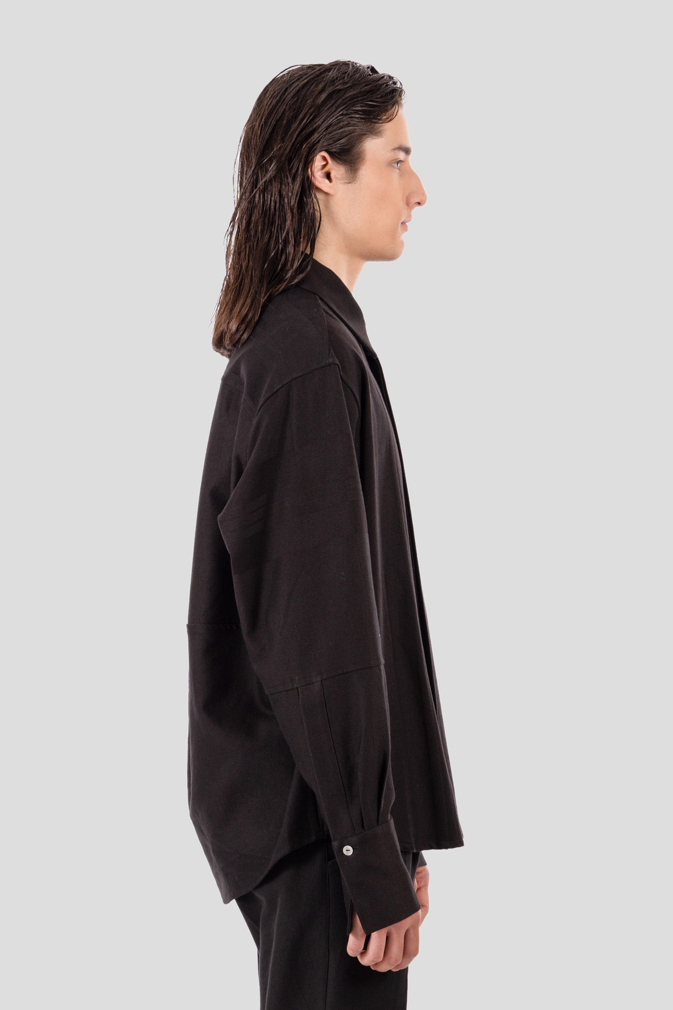 Nore Overshirt Charcoal Black