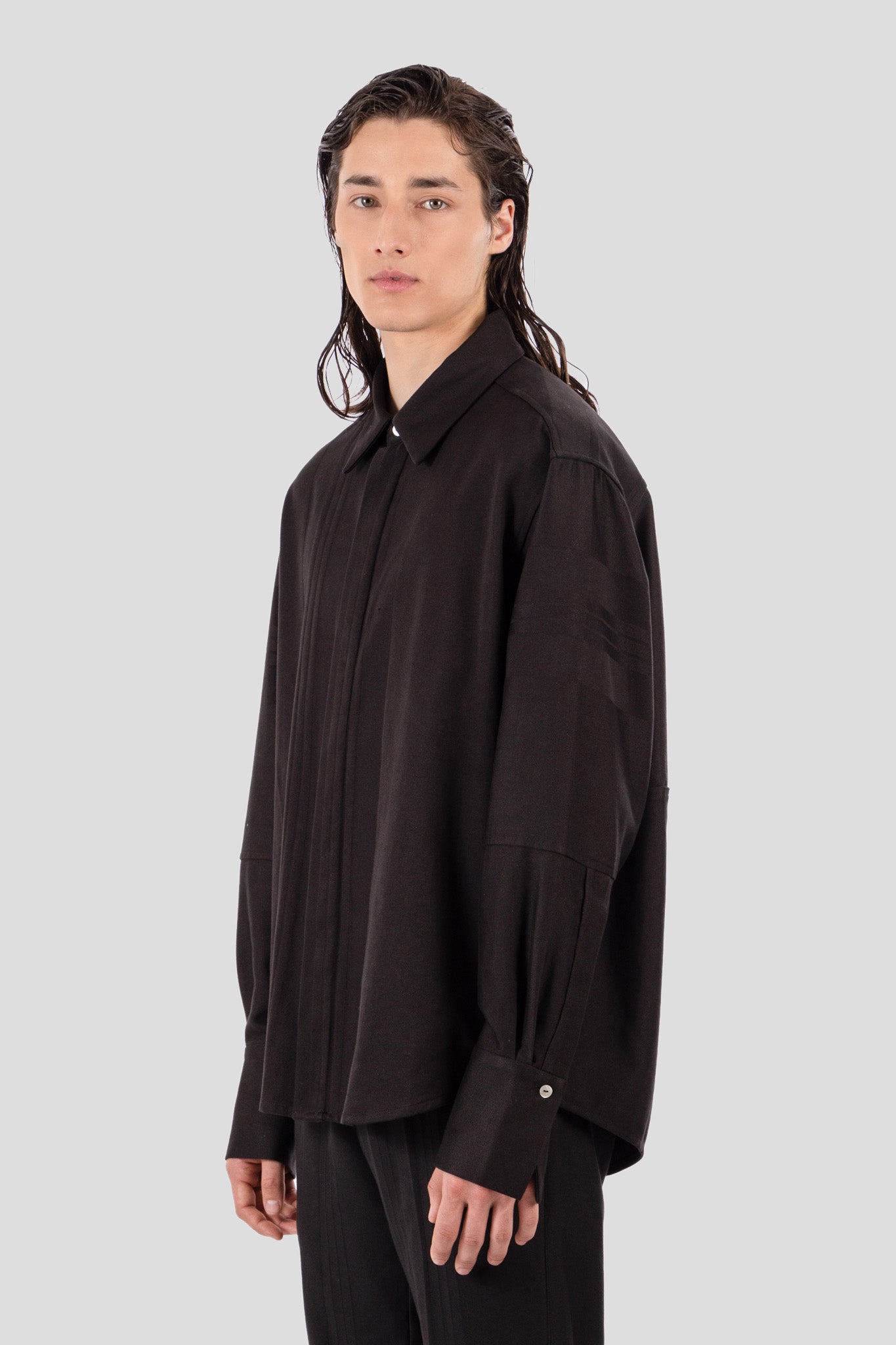 Nore Overshirt Charcoal Black