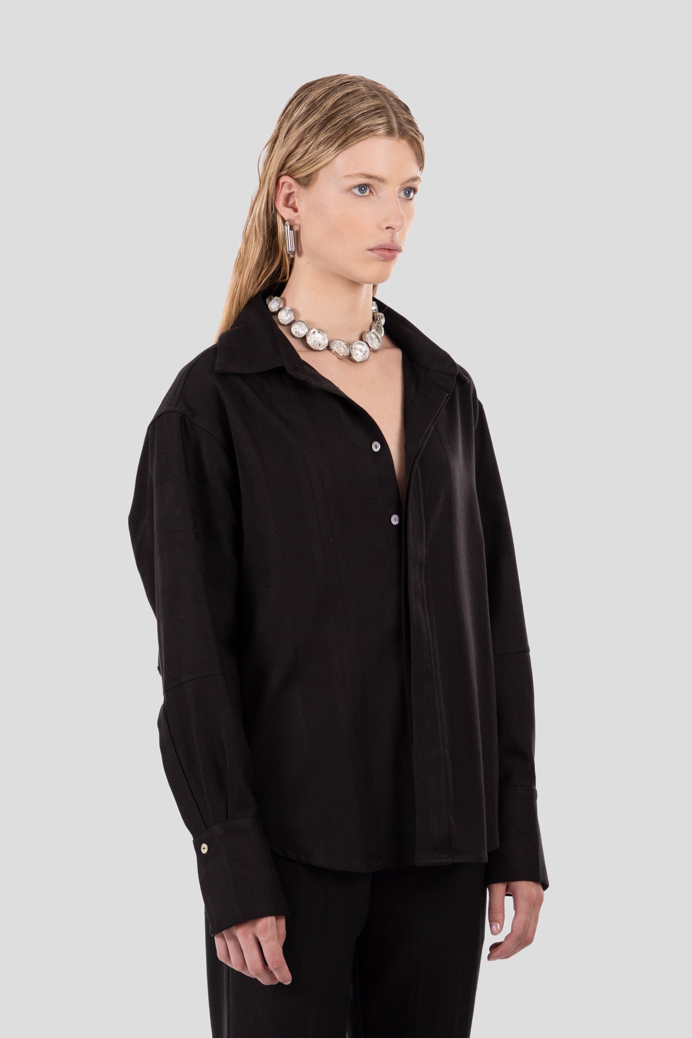 Nore Overshirt Charcoal Black