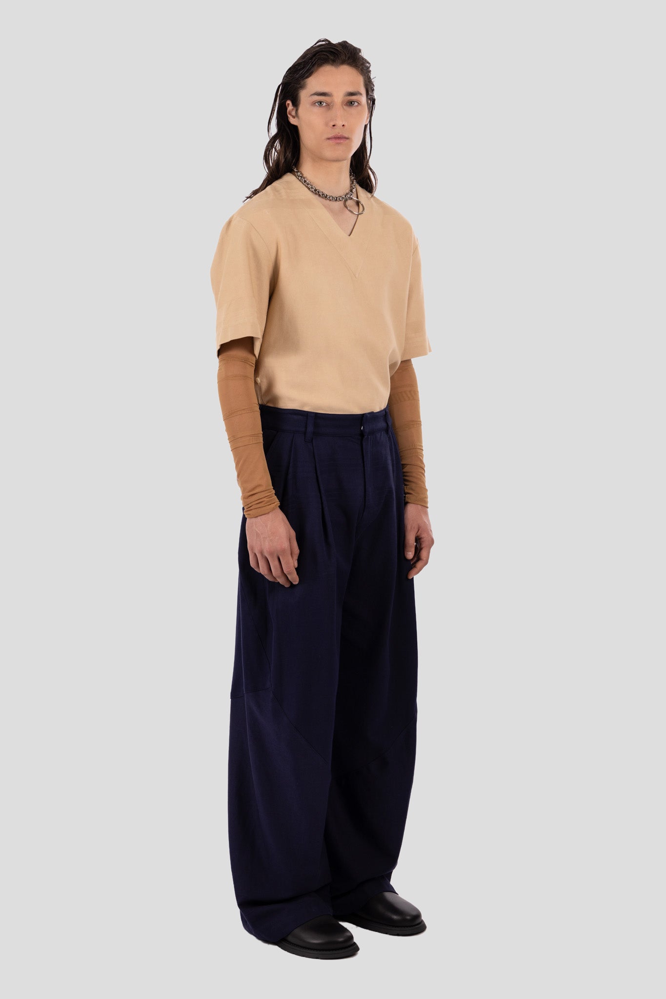 Jo Trousers Navy Blue