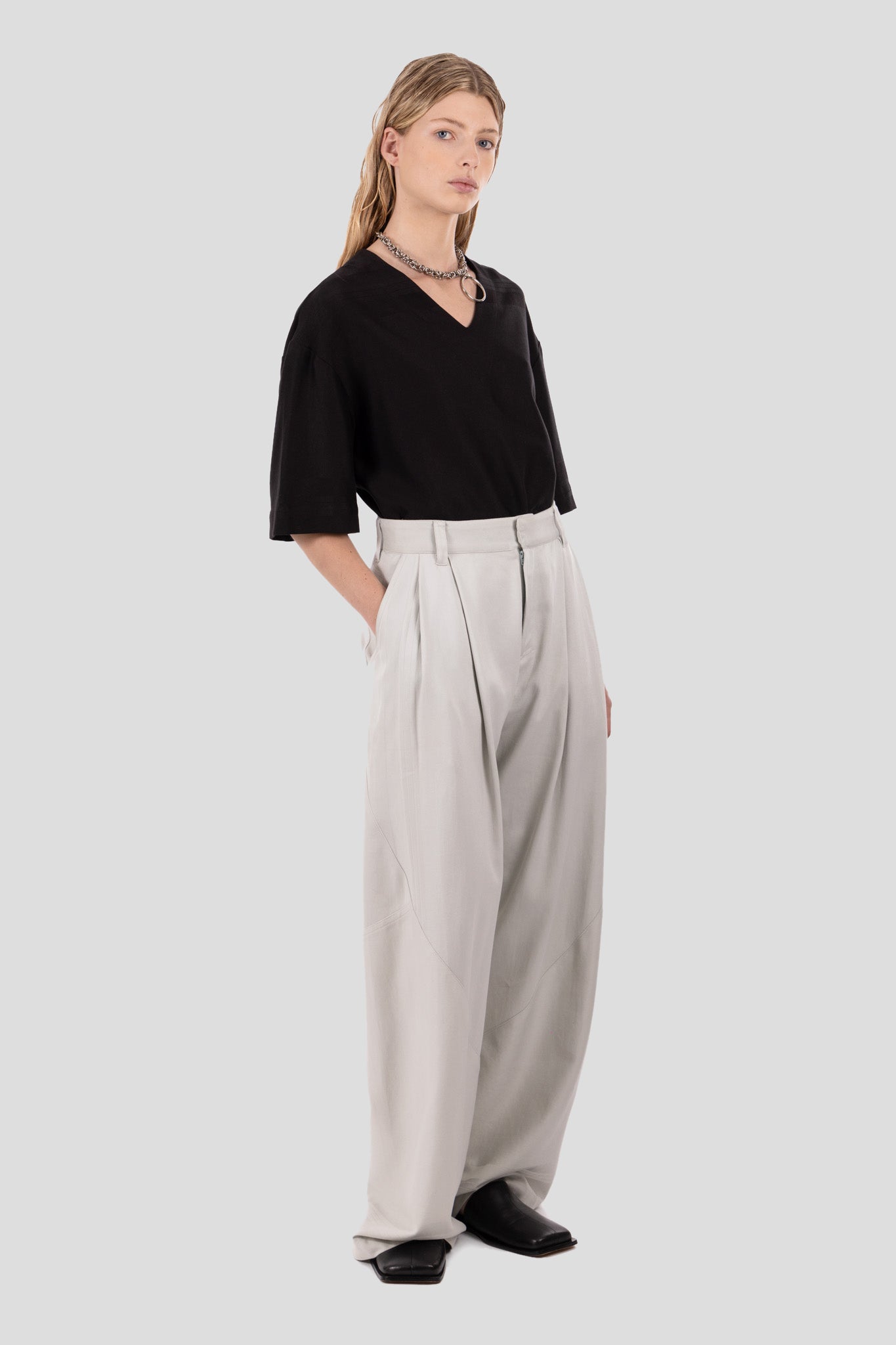 Jo Trousers Ice Gray