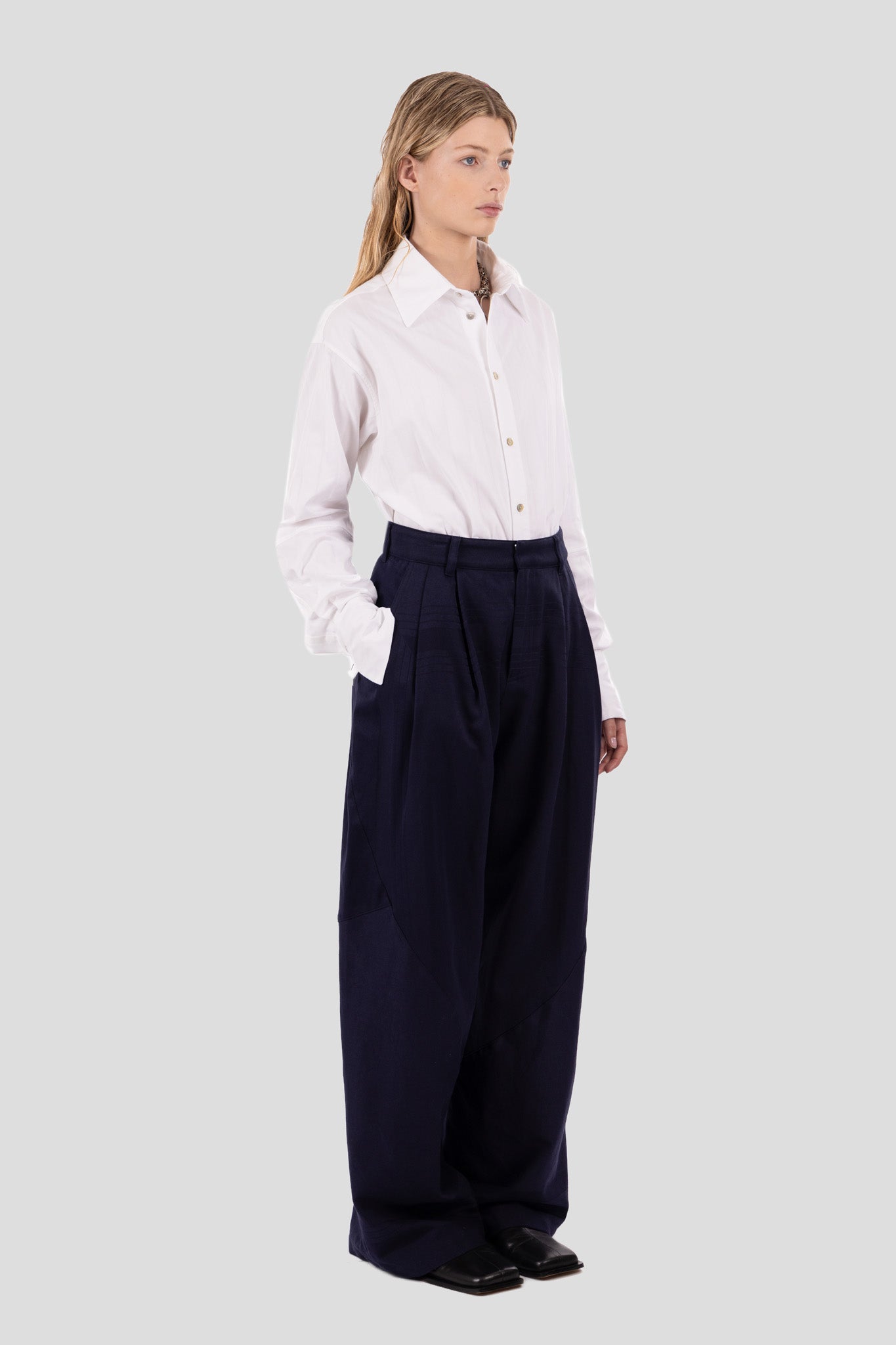 Jo Trousers Navy Blue