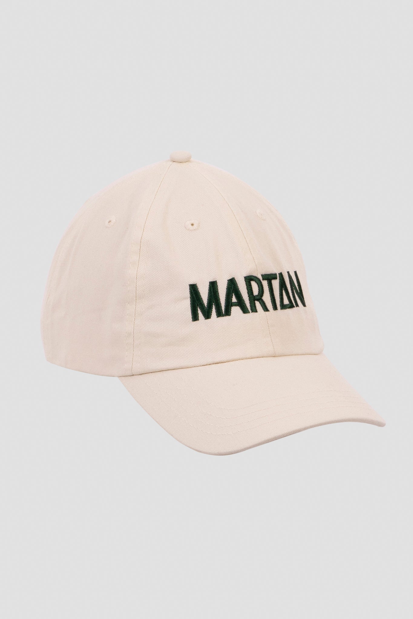 Cream + Green Cap